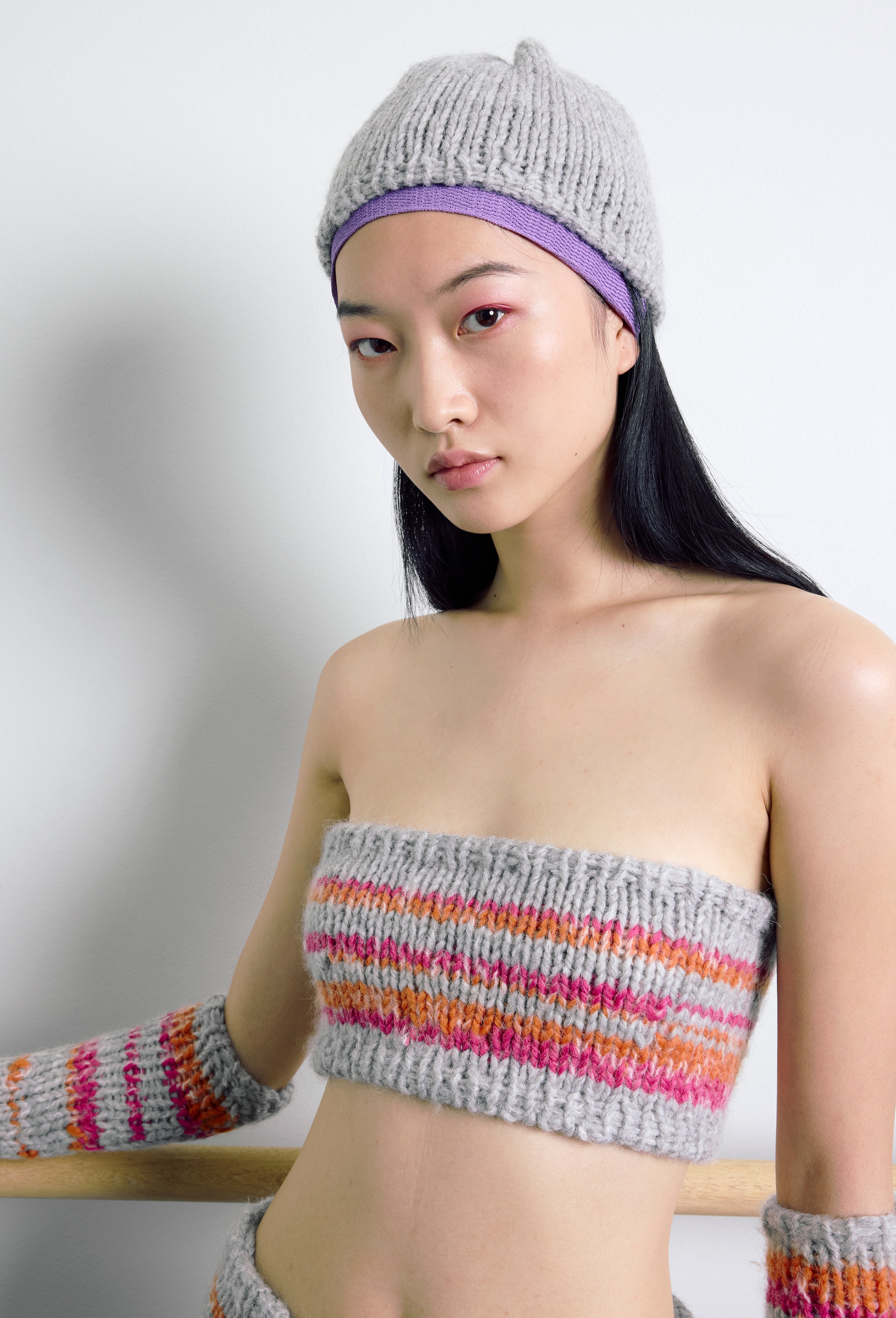 Hand-knit Bandeau Top