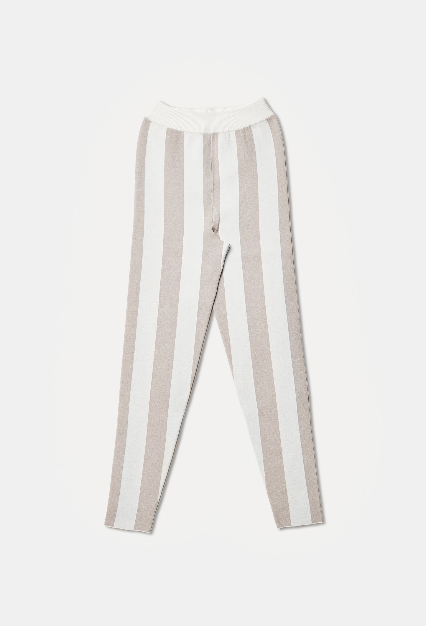 Knit stripe leggings