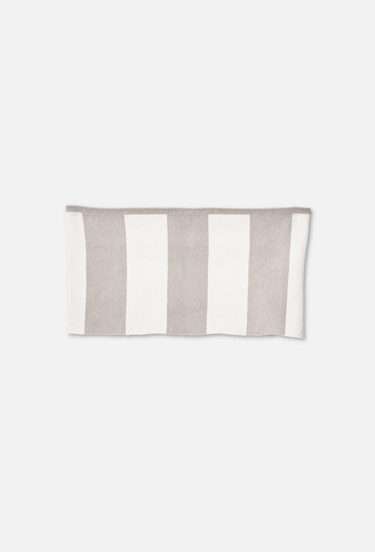 Knit stripe bandeau top