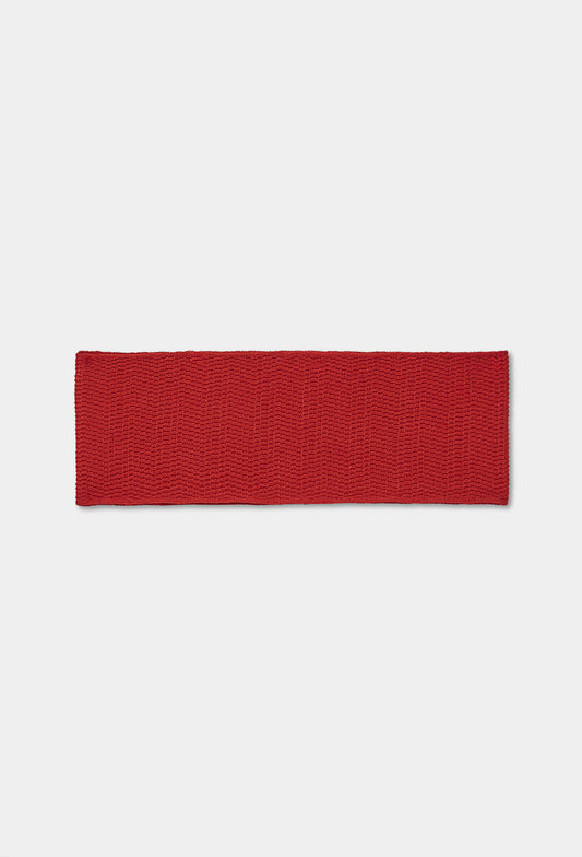 Knit geometric rib headband