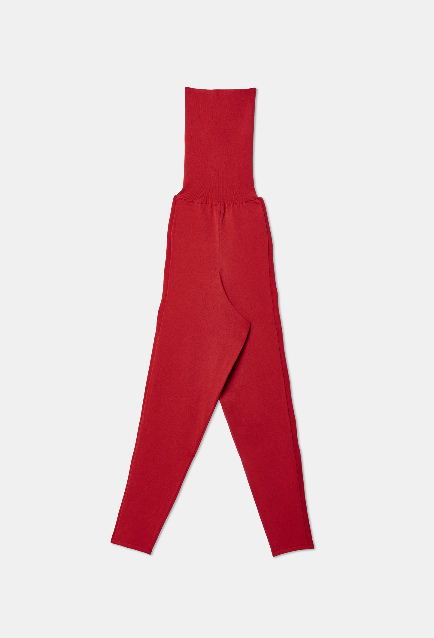 Knit Tube Jumpsuit in Apple Red