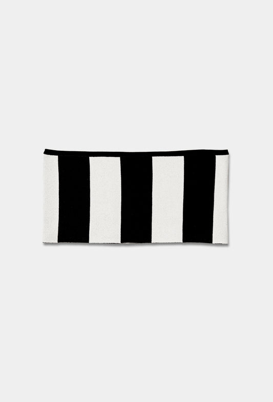 Knit stripe bandeau top