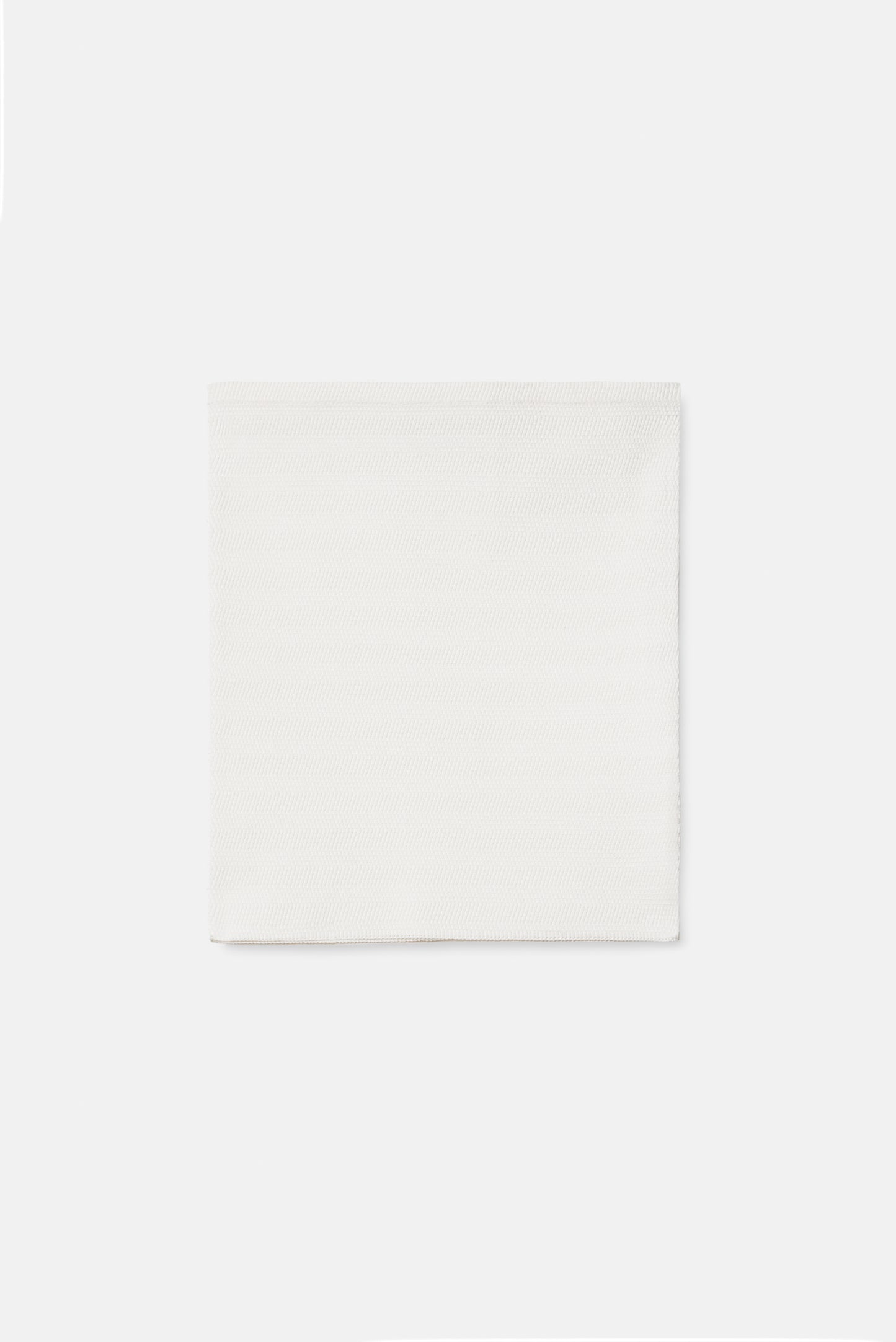Geometric Rib-Knit Tube in White