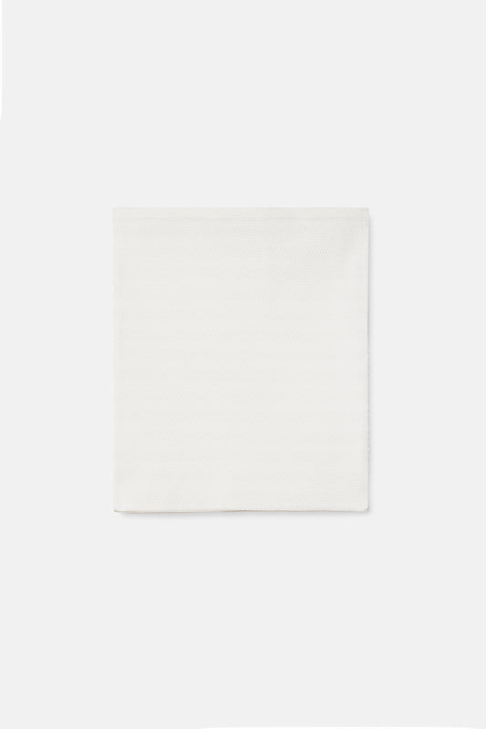 Geometric Rib-Knit Tube in White